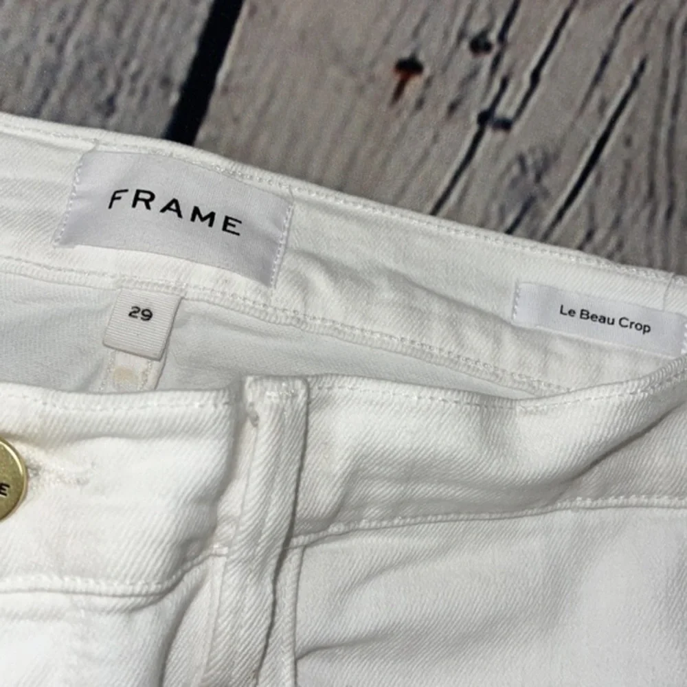 Frame Le Beau Crop‎ in White size 29